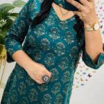 Floral Embroidered Heavy Cotton 3-Piece Suit Set