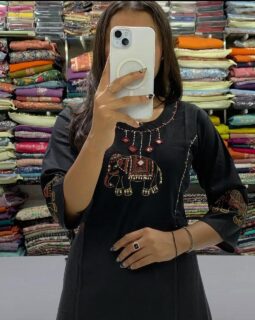 Jaipuri Hand Block Cotton Set with Mirror Work