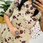 Floral Print Cotton A-Line Co-ord Set