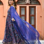 Floral Print Heavy Rayon Anarkali Set