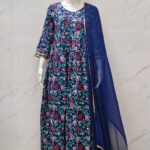 Floral Print Heavy Rayon Anarkali Set