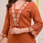 Cotton Suit Set Rust