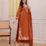 Cotton Suit Set Rust