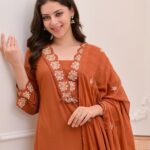 Cotton Suit Set Rust