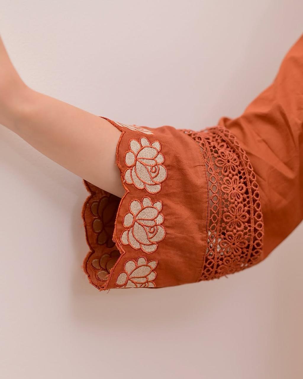 Cotton Suit Set Rust Cotton Suit Set Rust